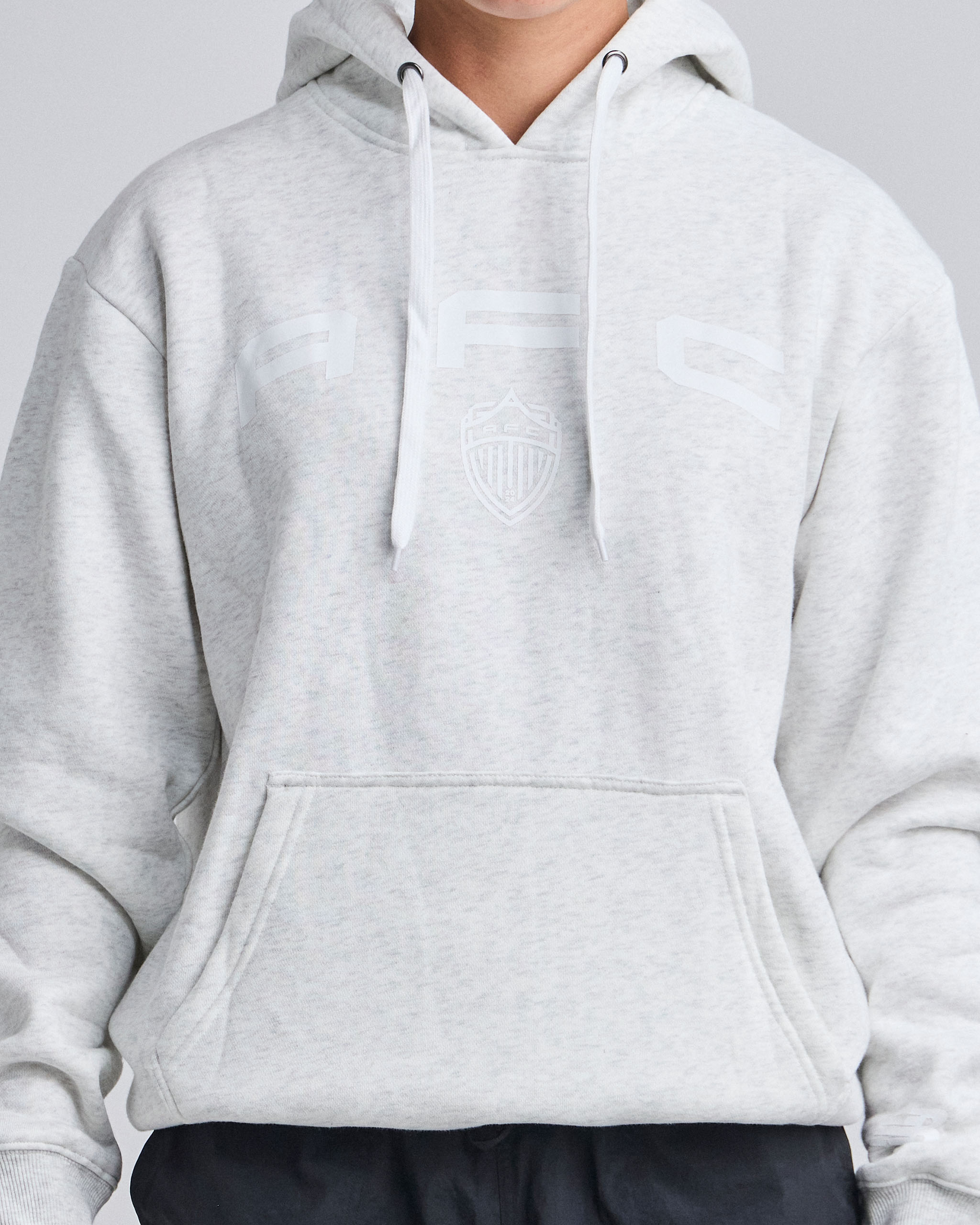 25/26 Unisex Casual Hoodie - Marle Grey - Youth