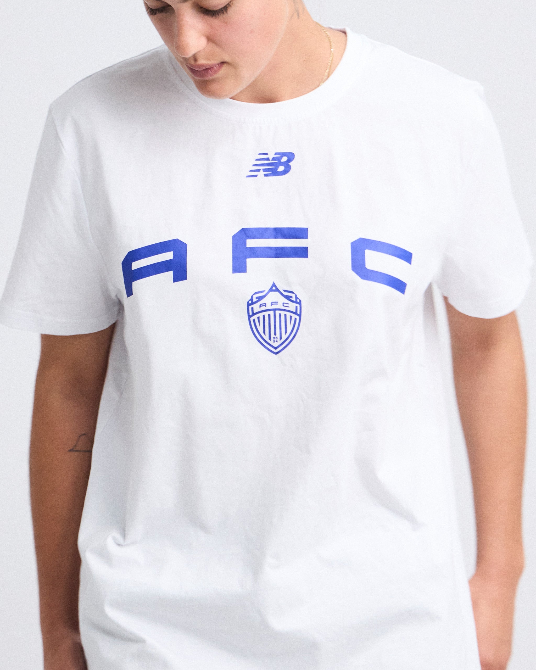 25/26 Unisex Casual White Tee - Youth