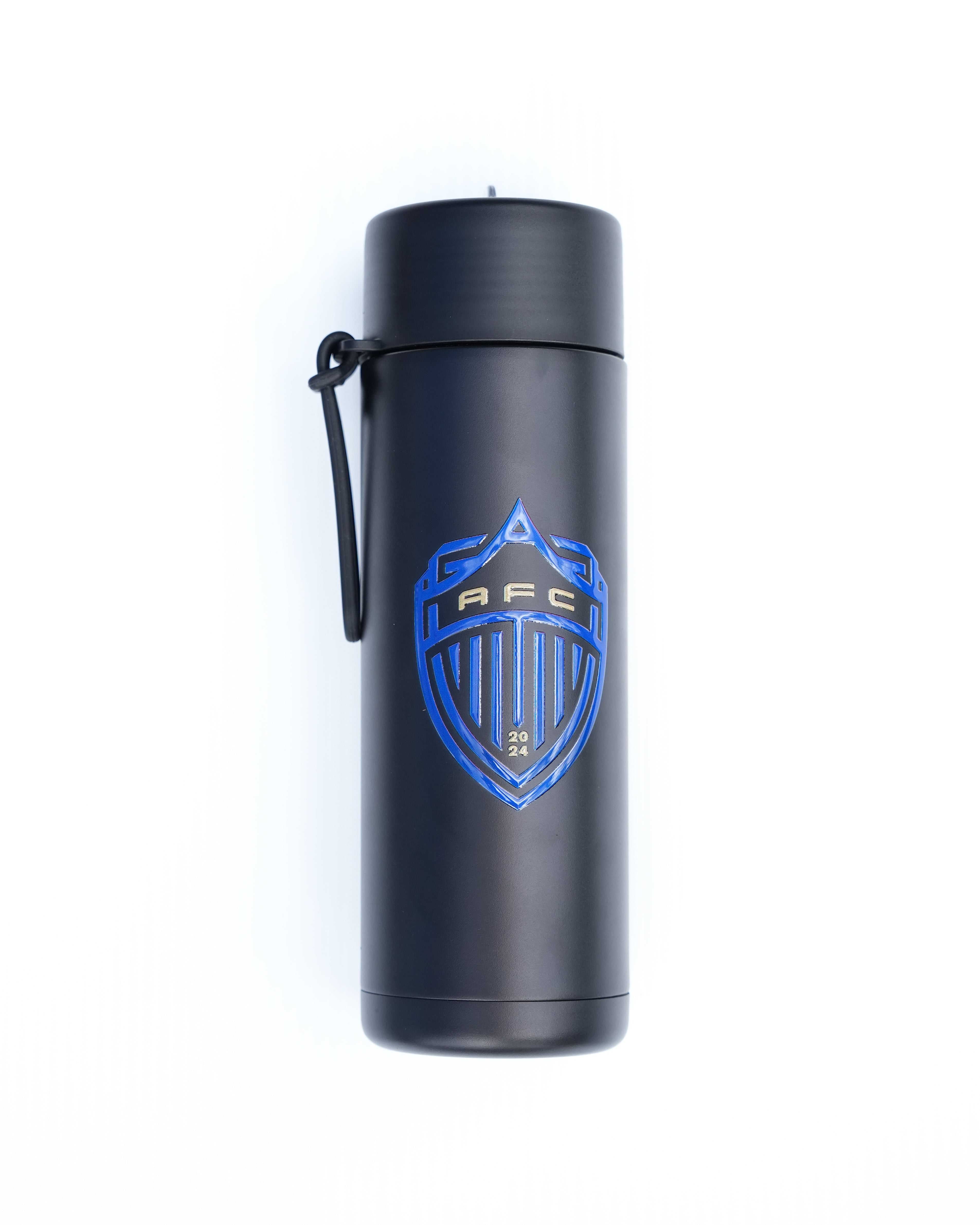 Slim Metal Water Flask - Black